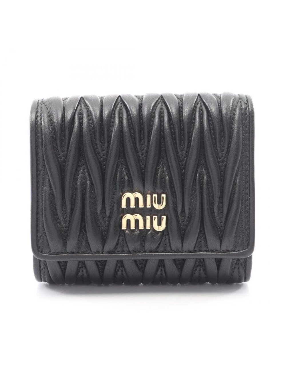 Miu Miu Trifold Wallet Leather